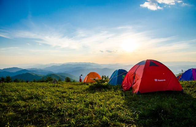 Campamento en la montaña